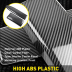 Carbon Fiber Armrest Trim Cover for Mercedes C-Class (2008â2014)