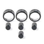 7x Switch Knob Ring Cover Trim for Honda Civic 2022+ CR-V 2023-2024 Black