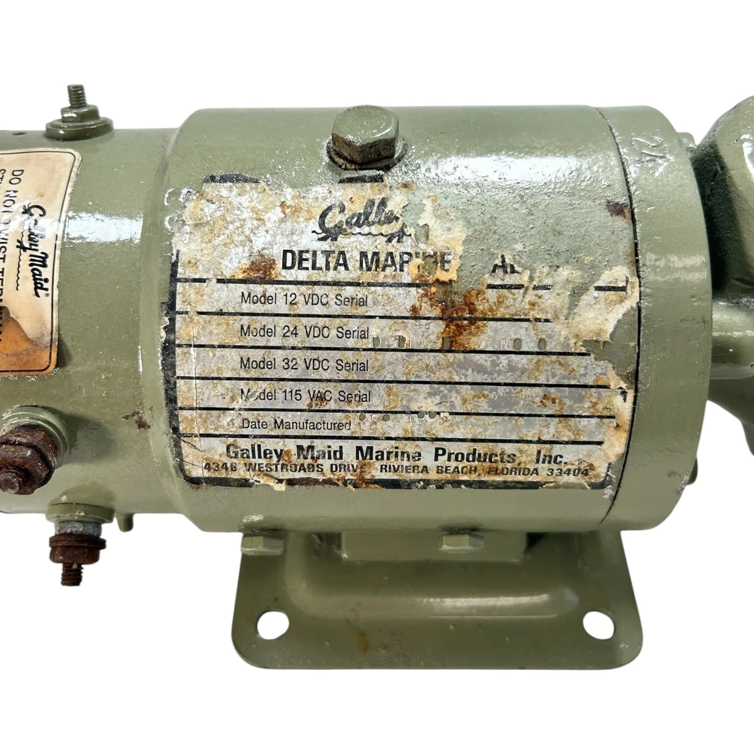 Marine Head Toilet Pump Assembly for Galley Maid MR-24-7 (24V, 7GPM)