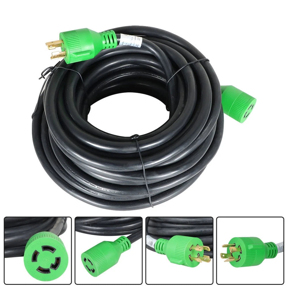50 Foot Generator Extension Cord 4 Prong 30 Amp Power Cable