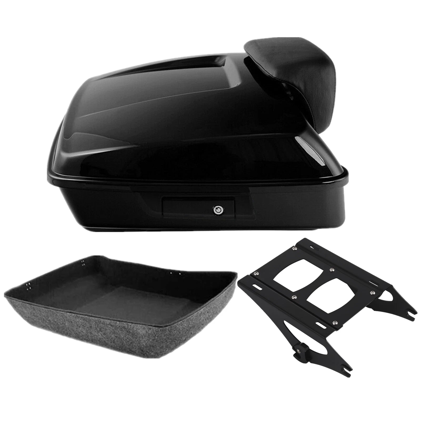 Chopped Trunk Pad Mount Rack for Harley Davidson Touring (2014–2023)