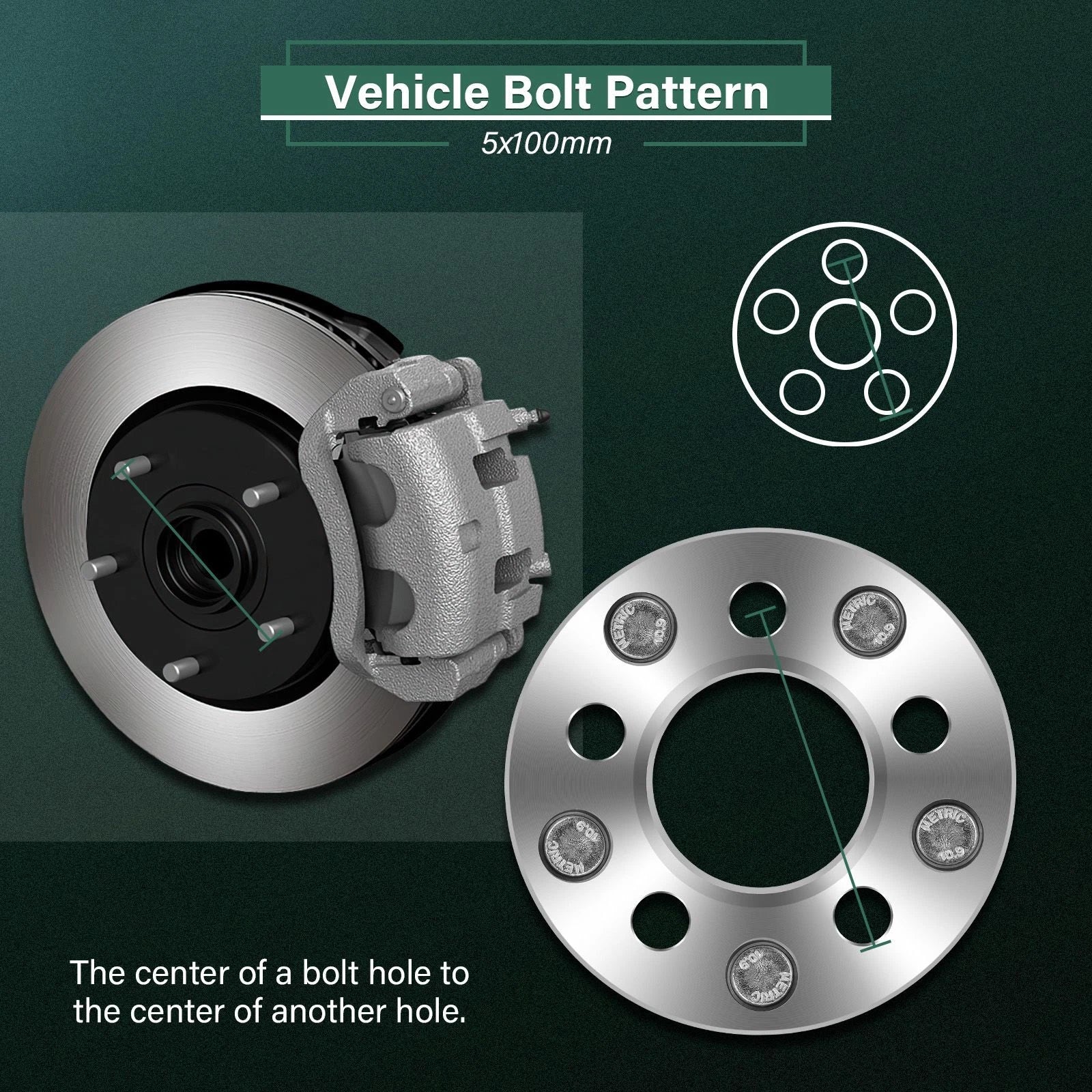 4X 1" Wheel Adapters 5x100 to 5x114.3 for Toyota Corolla (2003–2022)