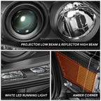 LED DRL Projector Headlights for Lexus RX350 RX450H (2013–2015)