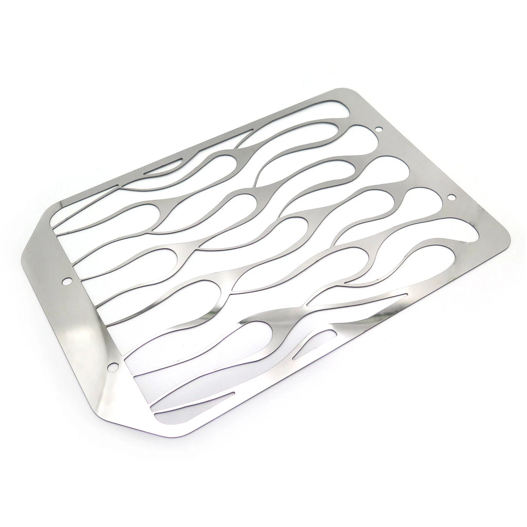 Stainless Flame Radiator Grille Cover for Kawasaki Vulcan VN 1500/VN 1700 (1996–2018)
