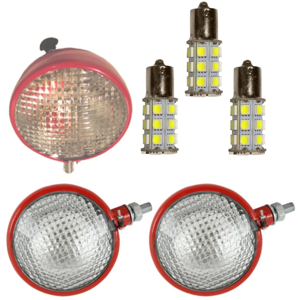 Headlights & 12V Rear Combo Light for IH Farmall Cub (Fits Cub Loboy)