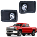 Set of 2 Fog Light Bezel Panels for Silverado 2500HD 3500 (2015–2018) 22978632