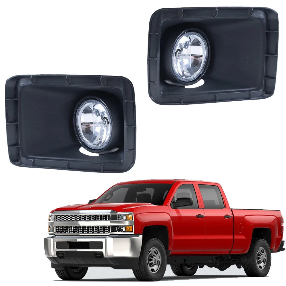 Set of 2 Fog Light Bezel Panels for Silverado 2500HD 3500 (2015–2018) 22978632