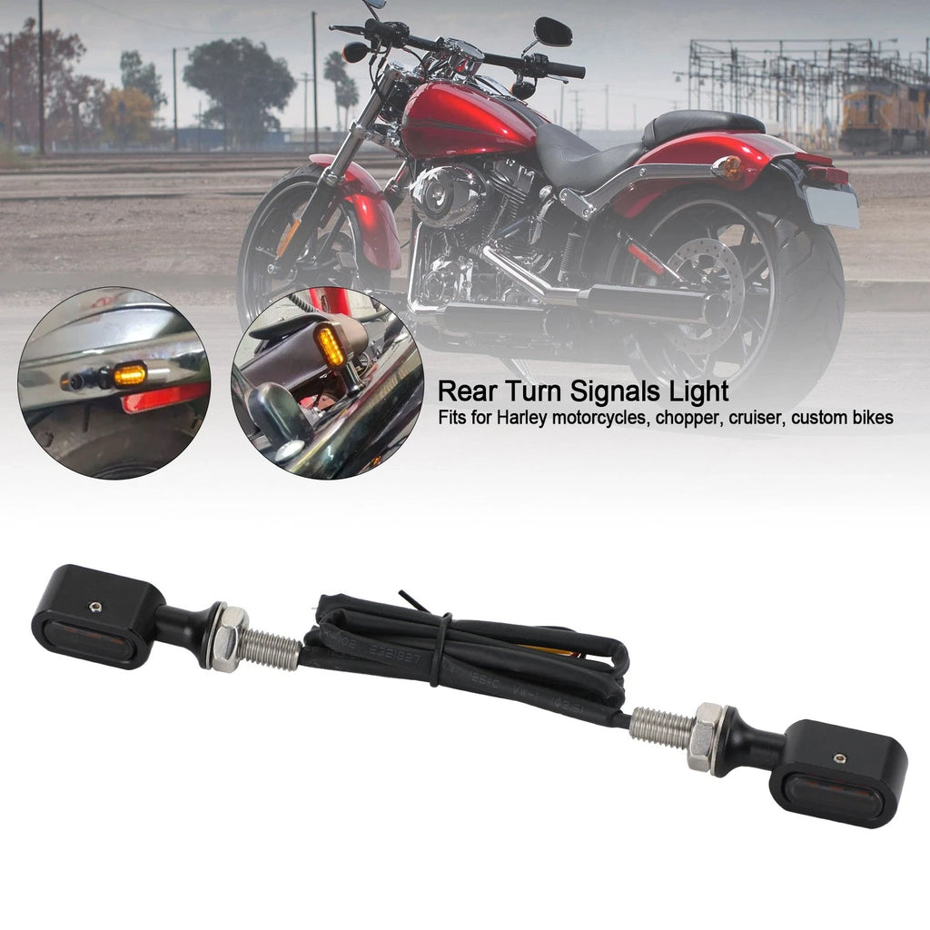 LED Rear Mini Turn Signal Indicator for Harley Sportster Touring Dyna