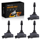 Set of 4 Ignition Coils for Toyota Prius Plug-In (2012–2015) UF811 Black COP