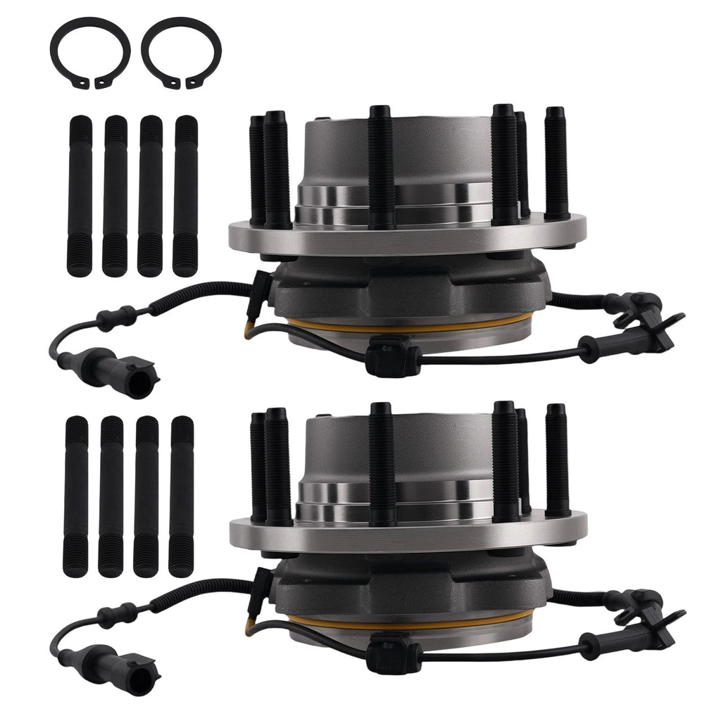 Set of 2 Front LH RH Wheel Bearing Hubs for Ford F-250 F-350 (2005–2010)