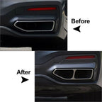 2X Tail Muffler Exhaust Pipe Output Cover Trim for BMW 7 Series (2019–2023)
