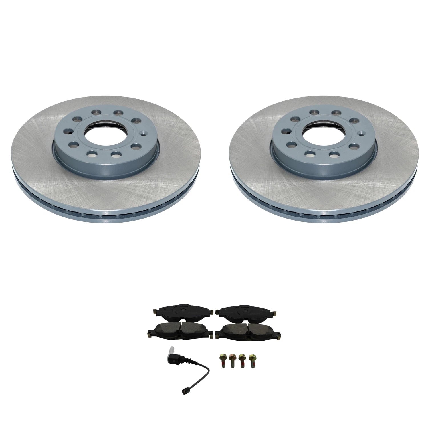 DuraGo Front Rotors & Bosch QuietCast Ceramic Brake Pads for A3 Golf Jetta