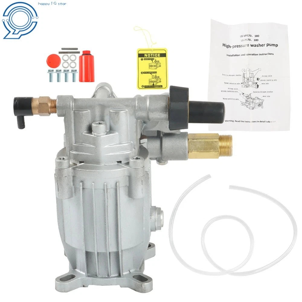 Pressure Washer Pump 3/4" Shaft MAX 3000 PSI, 2.5 GPM for Horizontal Models