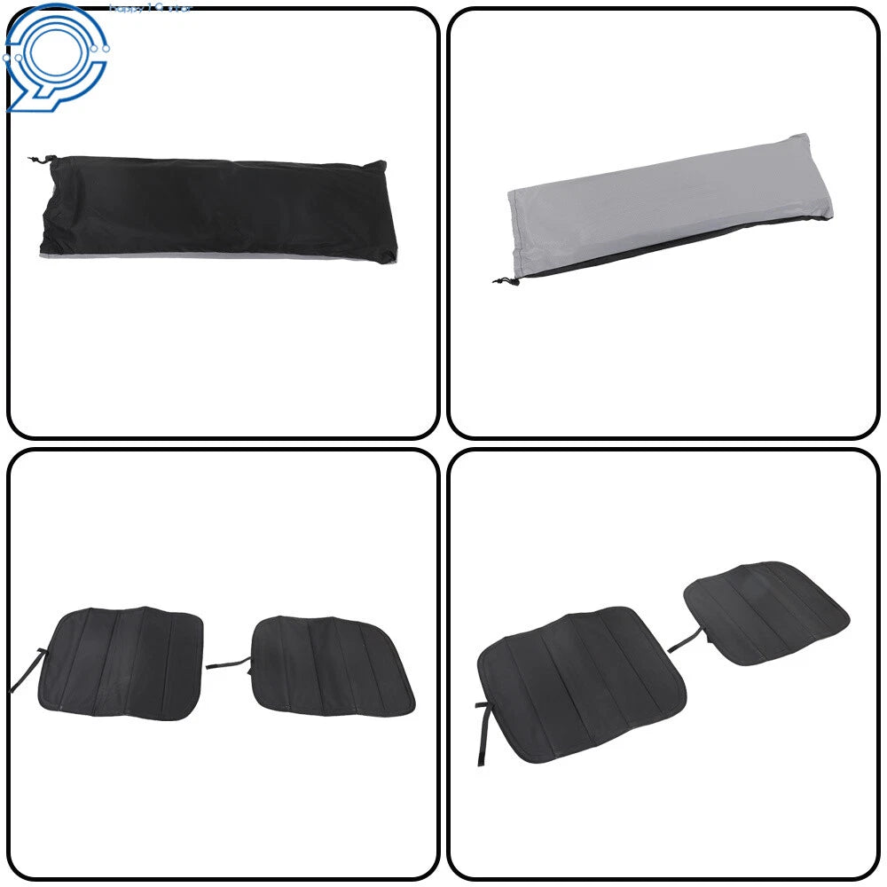 Set of 4 UV Protection Rear Door Window Covers for Ford (2015–2023)