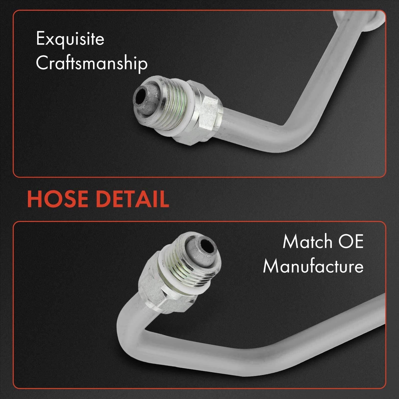 2X Power Steering Pressure & Return Line Hose for Ford F-250 Super Duty (2008–2016)