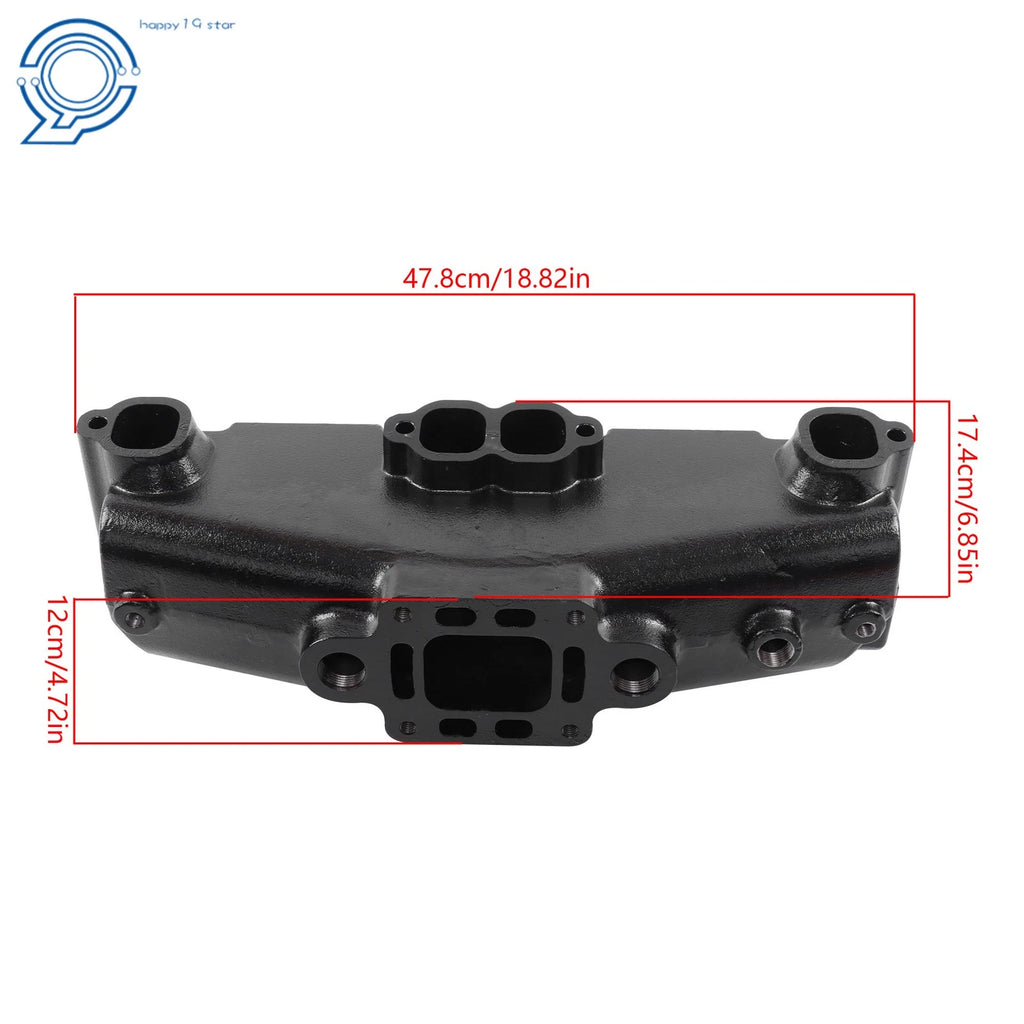 Exhaust Manifold 18-1953-2 for Mercruiser 5.0 305 5.7 350 V8 (1983–2002)