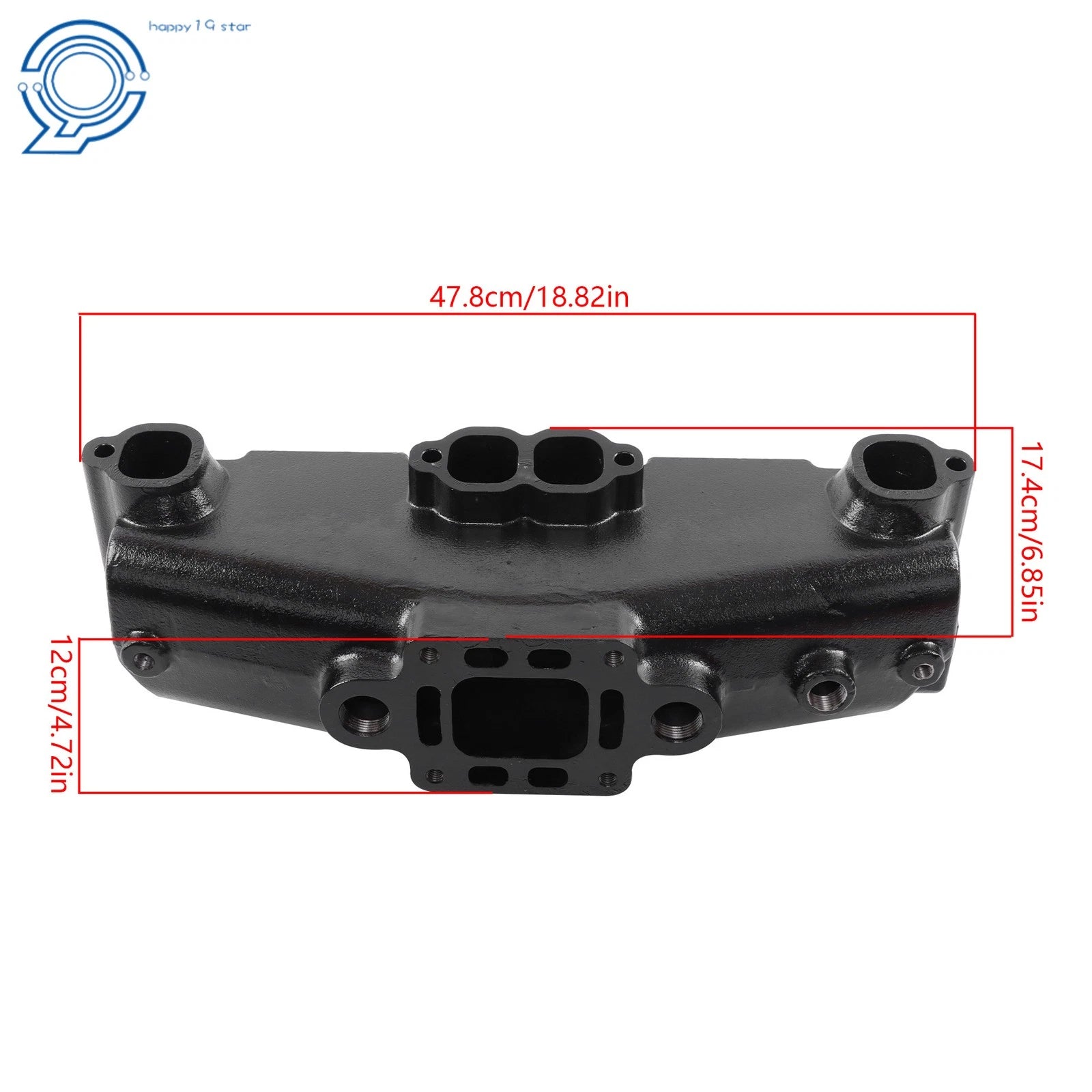 Exhaust Manifold 18-1953-2 for Mercruiser 5.0 305 5.7 350 V8 (1983–2002)