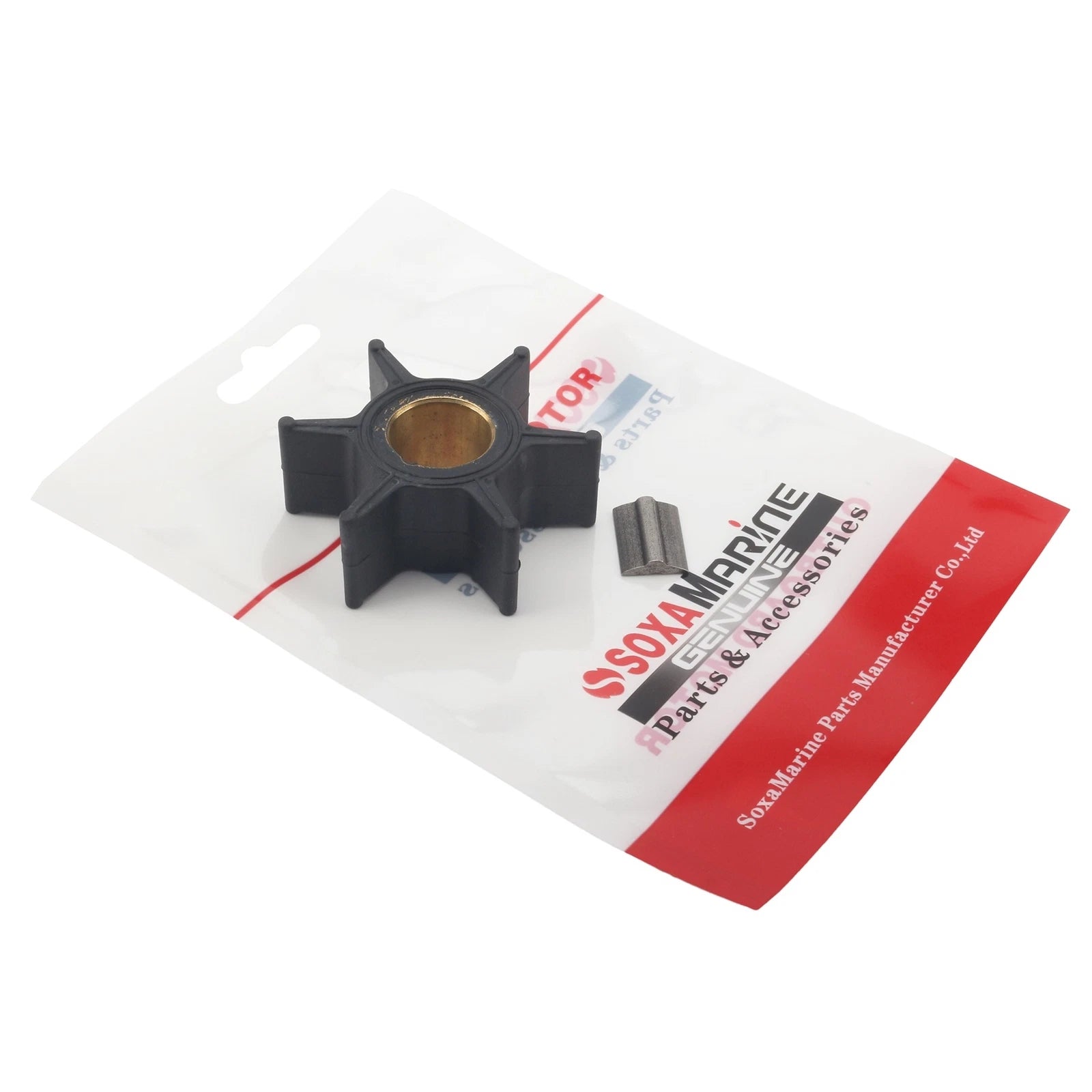 Water Pump Impeller & Key for Mercury Outboard (47-89982, 47-65958)