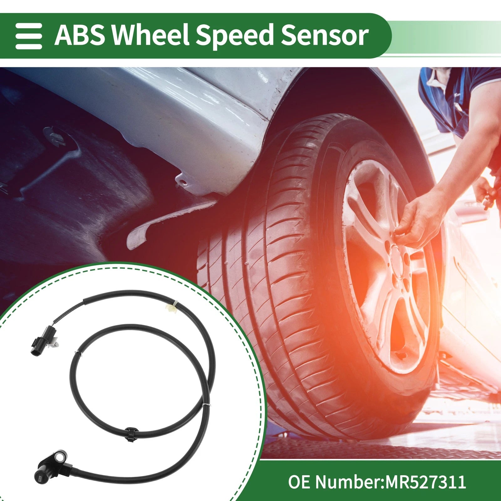 ABS Wheel Speed Sensor No.MR527311 for Mitsubishi Lancer (2002–2007)