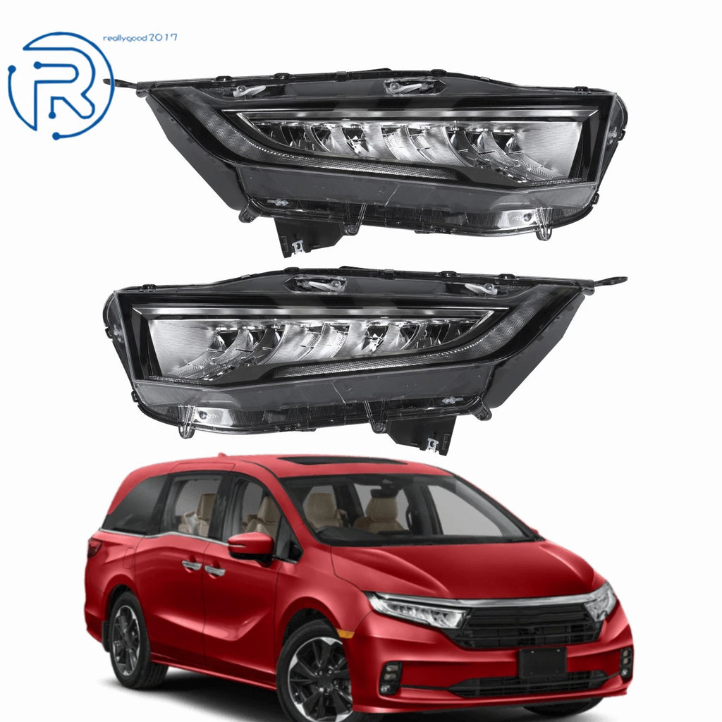 LED Headlights for Honda Odyssey (2021–2024) Right + Left Side, Clear Lens