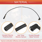 5 Pcs Spark Plug Wire Ignition Coil Cable for Nissan 200SX 510 521 610 710 720 (1980–1998)