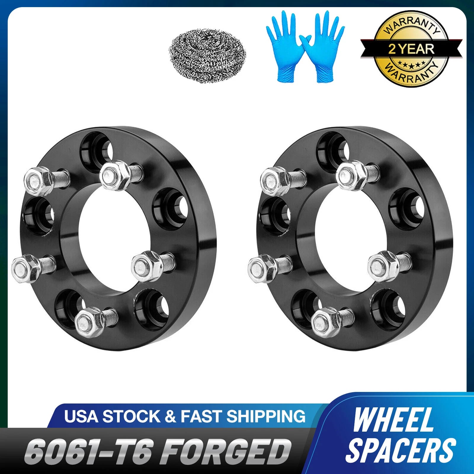 1" Wheel Spacers (2-Piece) for Chevy C10 Pickup 2WD (1960–1966)
