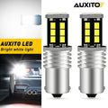 2X P21W 1156 White LED Bulbs for Back Up Reverse Light (Error Free)