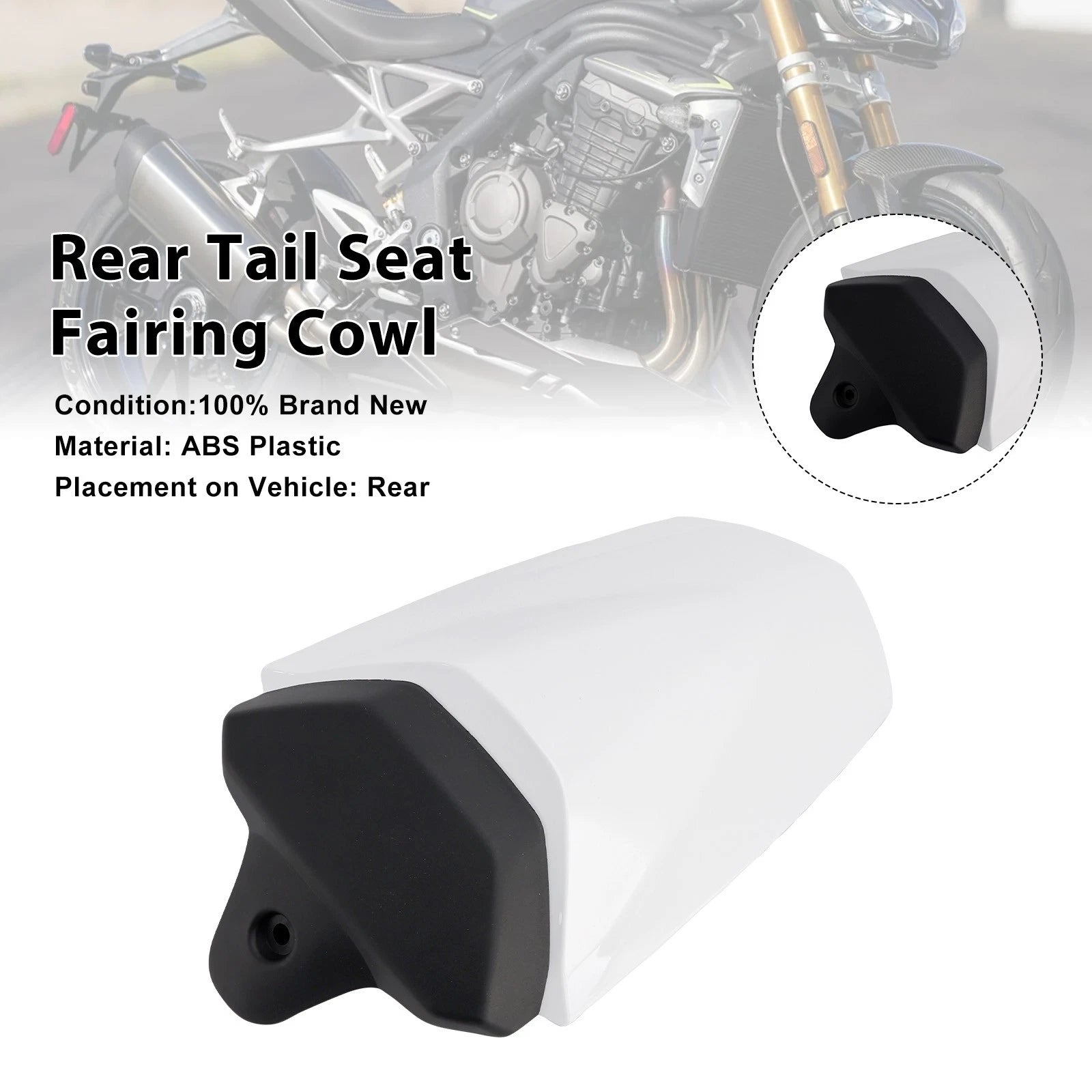 Rear Tail Seat Fairing Cowl Cover for Speed Triple 1200 RS (2025–2026) White