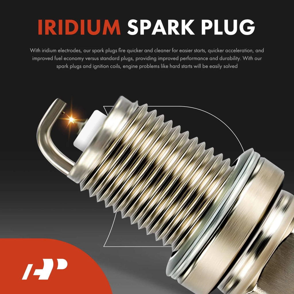 6X Ignition Coils & 6X Iridium Spark Plugs for Jeep Dodge Ram 1500 (2002–2023)