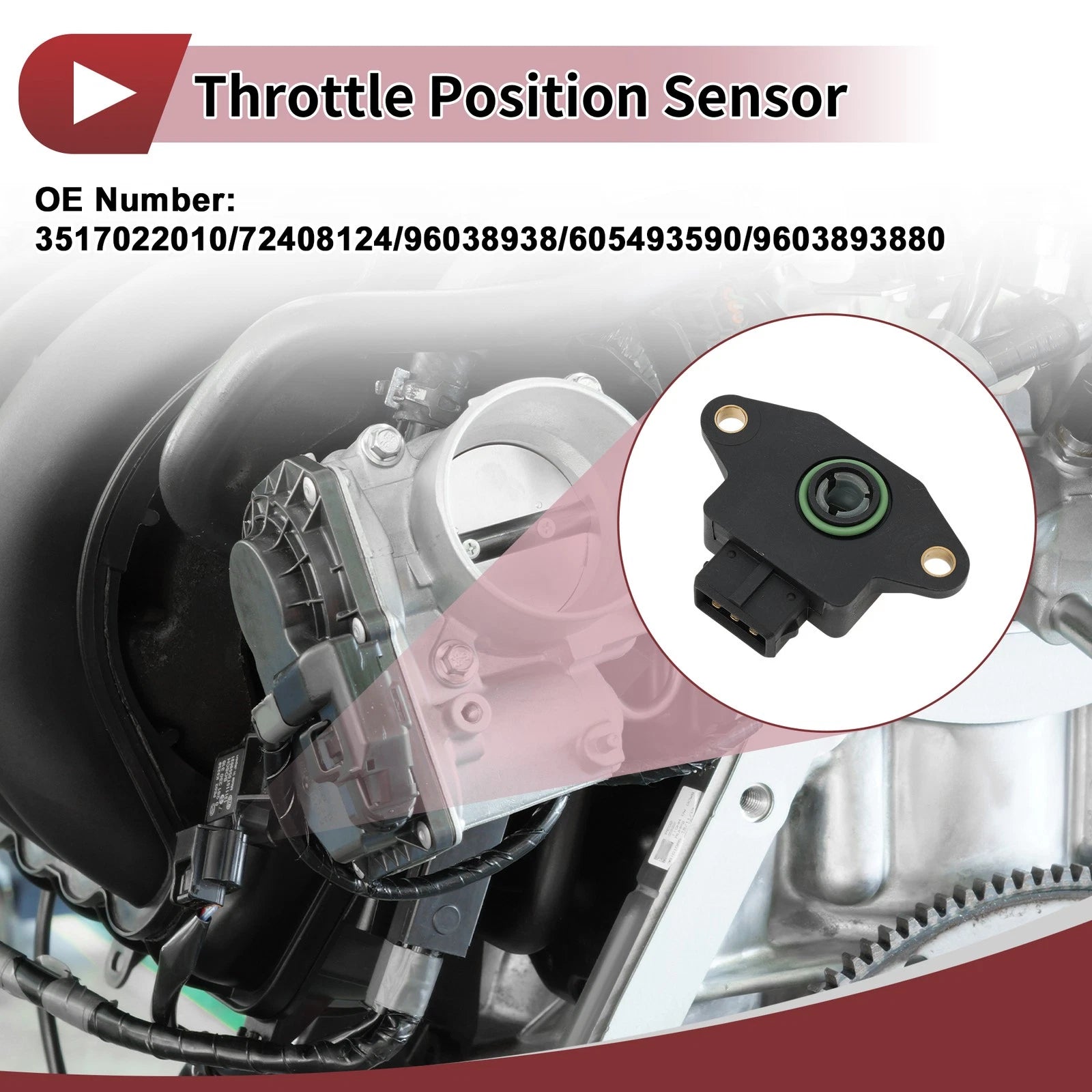 Throttle Position Sensor for Hyundai Accent (1995–1999) No.3517022010/72408124