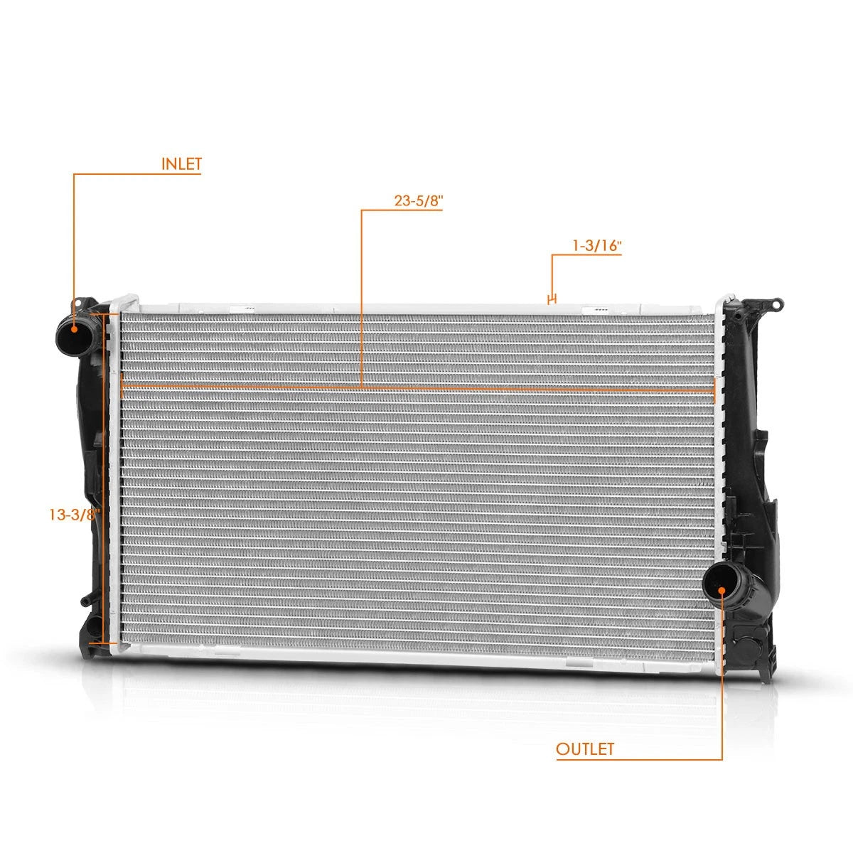 Aluminum Core Radiator DPI-2973 for BMW 1 Series M/335/Z4 3.0L (2007–2016)