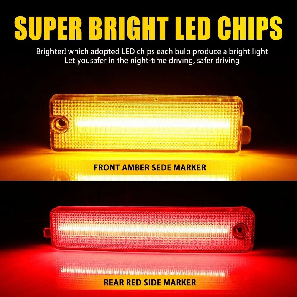 Amber Red LED Side Marker Lights for Pontiac Firebird (1998–2002)