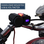 Dual USB Charger Power Outlet Switch for Motorcycle (12V)