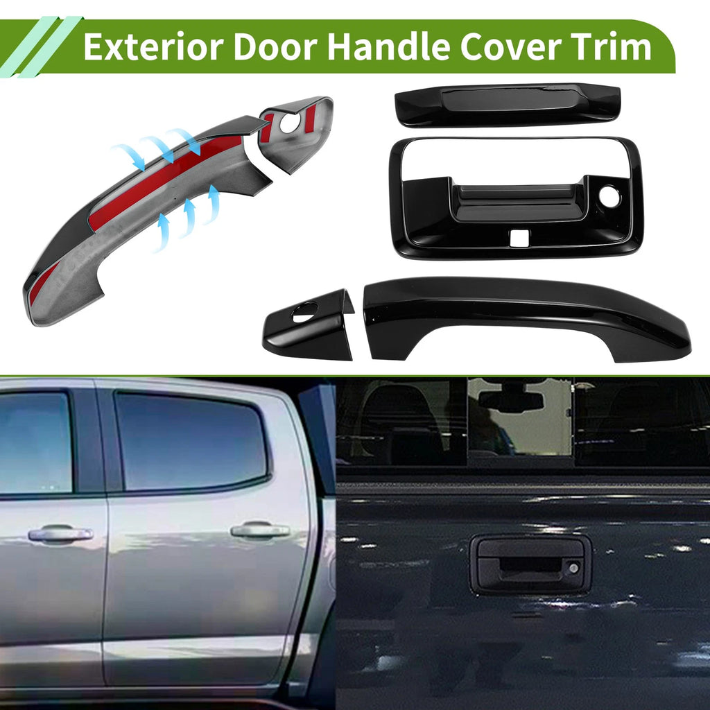 Exterior Door Handle Cover Trim for Chevrolet Colorado (2015–2023) Black