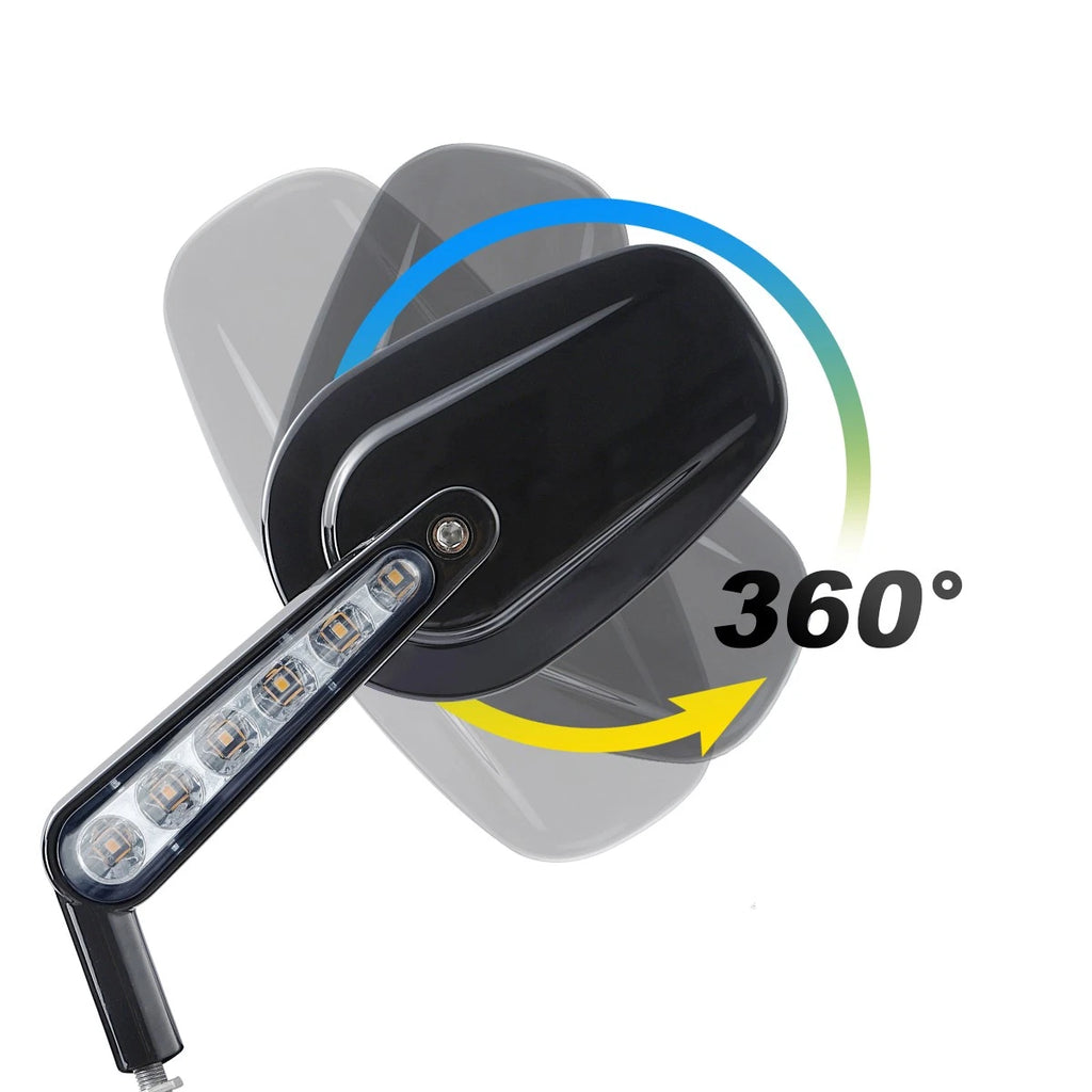 Rearview Mirrors with LED Turn Signals for Harley V-Rod VRSCF (2009–2017)