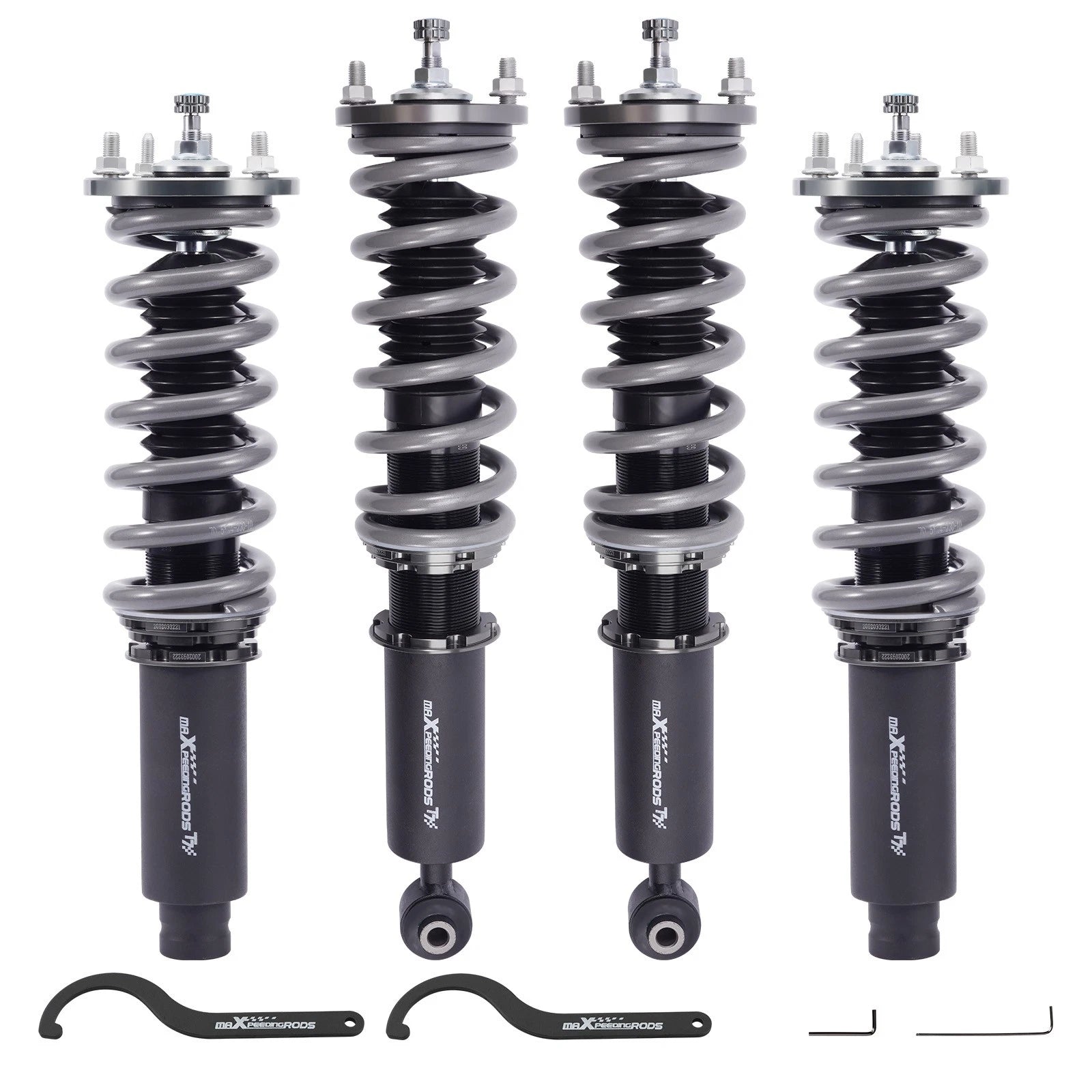 Set of 4 T7 Racing Coilovers 24 Way for Honda Accord (1998–2002) Acura TL (1999–2003)
