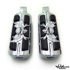 Pirate Skull Footpegs for Suzuki Boulevard C90 (2013–2015) / Marauder 800 (1997–2004)