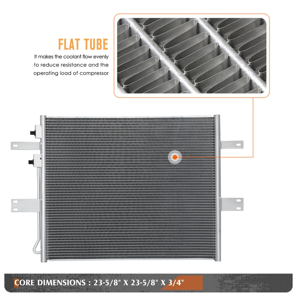 A/C Condenser for Dodge Ram 2500/3500/4500/5500 (2006–2010) OE Style Aluminum