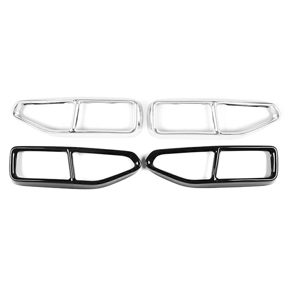 2X Tail Muffler Exhaust Pipe Trim for BMW 7 Series G11 G12 (2019–2020)