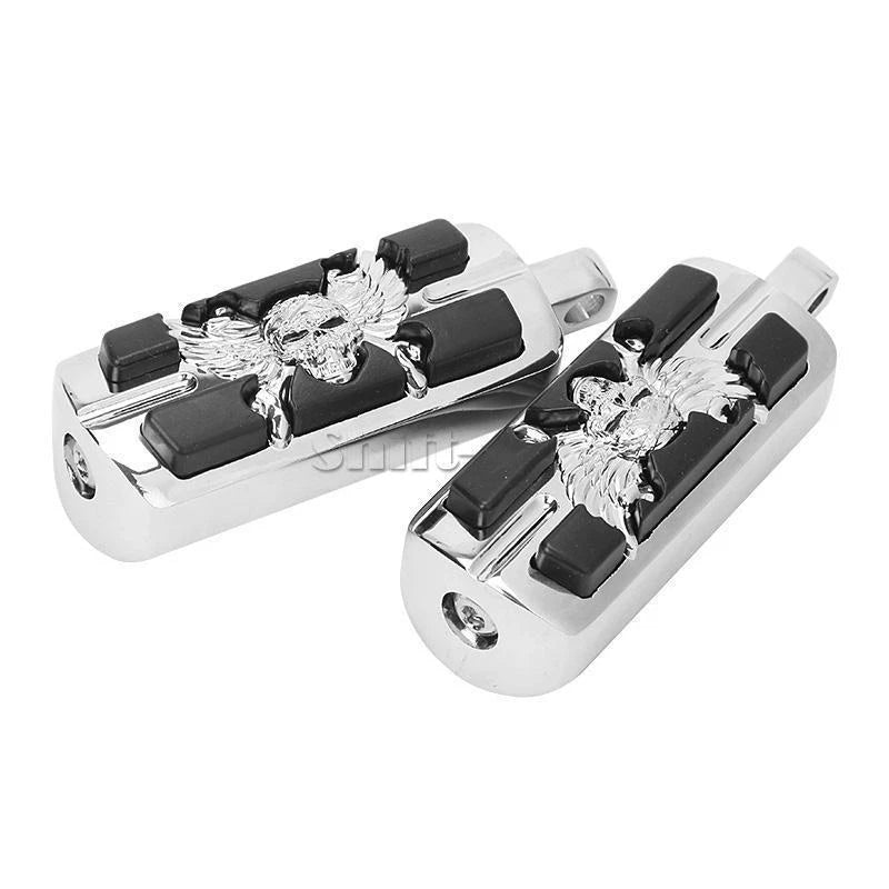 Wing Skull Zombie Shape Foot Peg for Harley-Davidson (Fits Most Models)
