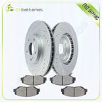 Front Brake Rotors and Ceramic Pads for Honda Civic Si CR-V EX LX Acura ILX (2012–2021)