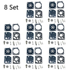 Set of 8 Carburetor Gasket Kit for Zama RB-64 C1U-K47 ECHO SRM 2100 GT2150