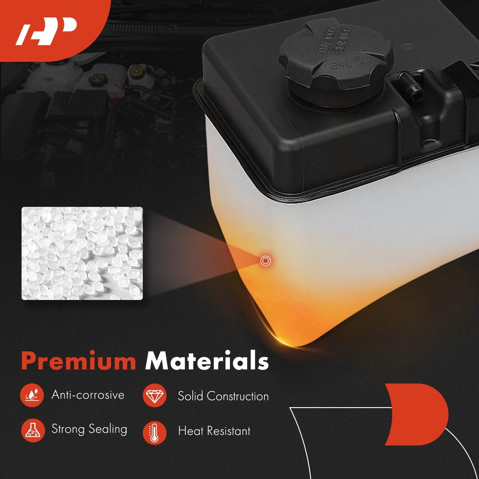 Engine Coolant Reservoir Tank with Cap for Kia Soul (2010–2019)