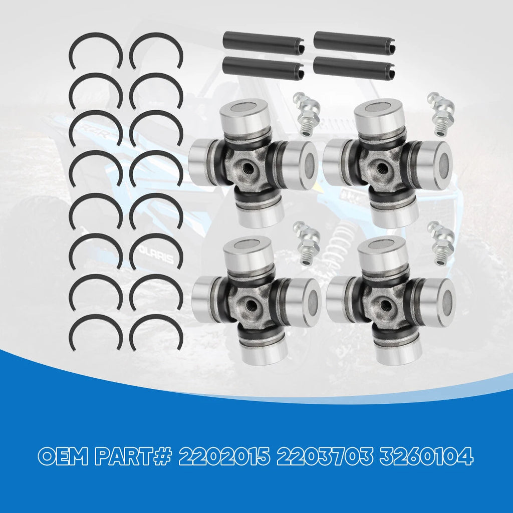 Set of 4 Prop Shaft U-Joint for Polaris Ranger/Sportsman 500 700 800 850