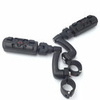 1" Black Wing Zombie Sull Foot Peg for Harley Davidson Sportster 883 1200