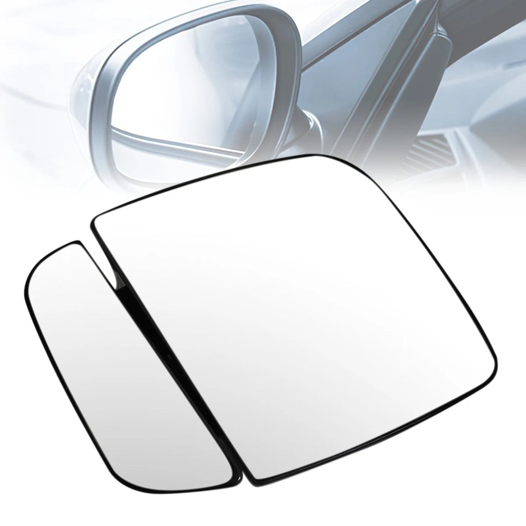 OE Style Left Mirror Glass w/Plate for Ford E-150/250/350/450/550 (1992–2007)