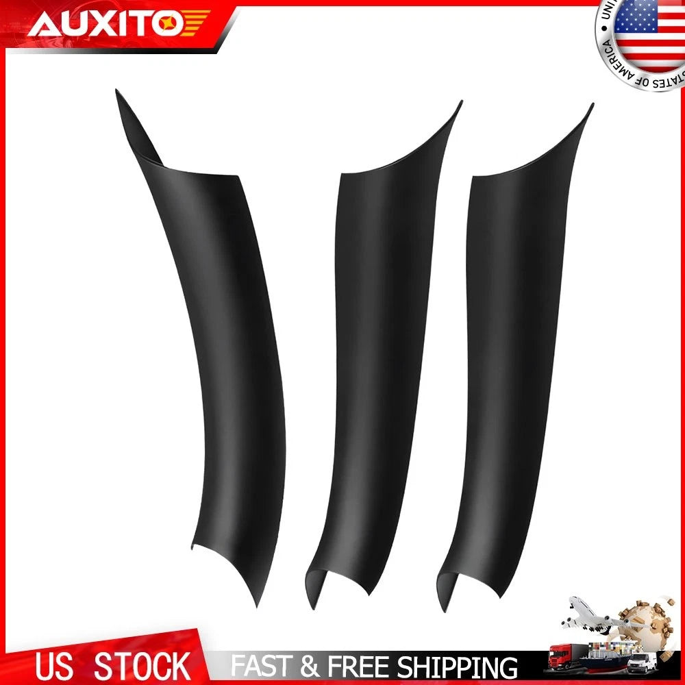 3Pcs Interior Door Handle Cover Trim for BMW X5 F15 (2014–2018) Black