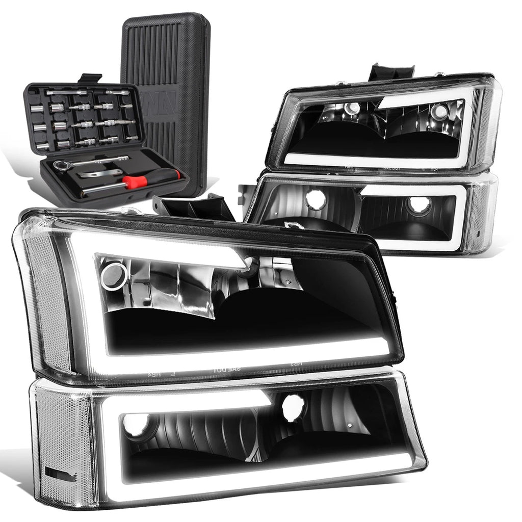 LED Bar Headlight Bumper Lamp for Chevy Avalanche (2003–2007)