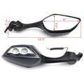 Round-eye LED Rearview Mirrors with Turn Signal for Kawasaki Ninja ZX-10R (2016–2020)