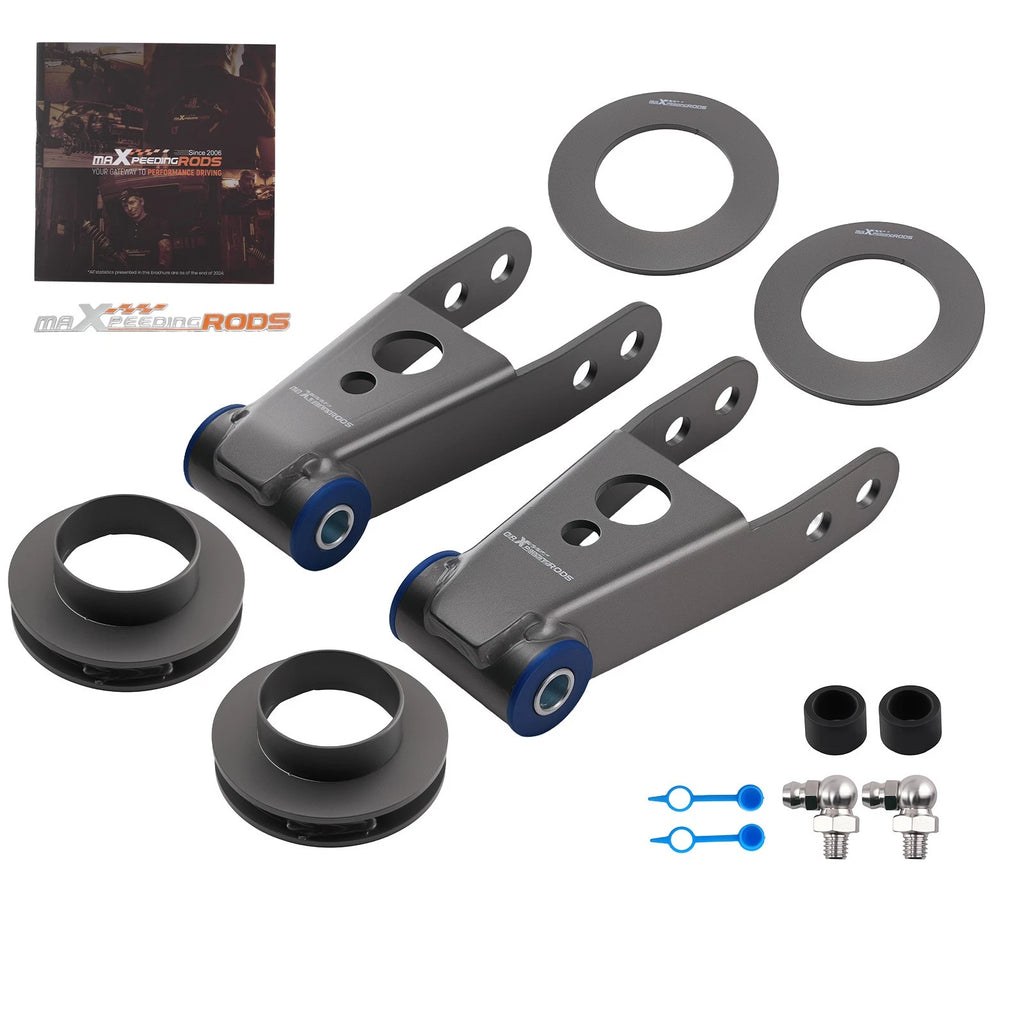 Leveling Spacer Lift Kit w/Shock Extender 2.5" Front 1-2" Rear for Durango/Dakota